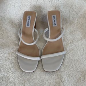 Steve Madden white heels